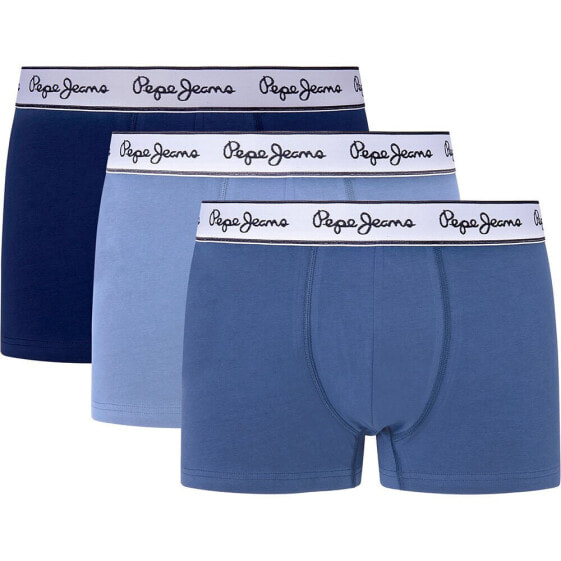 PEPE JEANS Solid Boxer 3 Units