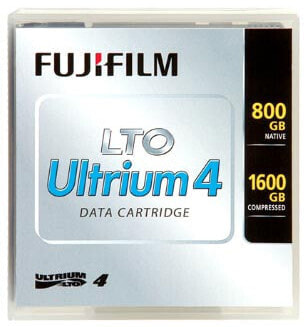 Fujifilm LTO Ultrium 4 Data Cartridge, Blank data tape, LTO, 1600 GB, 1000000 pass(es), 30 year(s), 120 MB/s