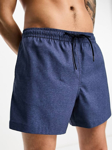 Abercrombie & Fitch 5inch swim short in dark blue