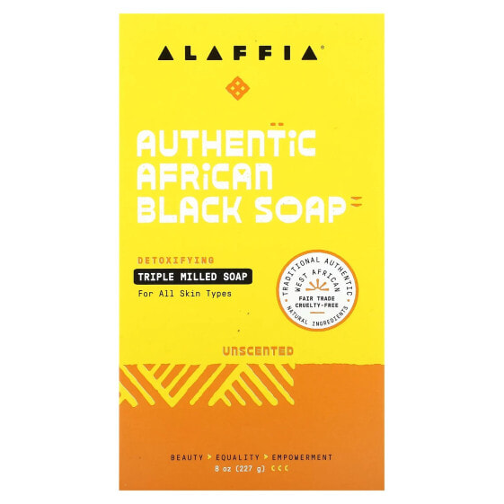 Мыло кусковое Alaffia Аутентичное Африканское Черное 227 г