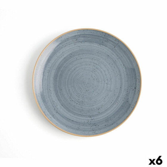 Плоская тарелка Ariane Terra Керамика Синий (24 cm) (6 штук)