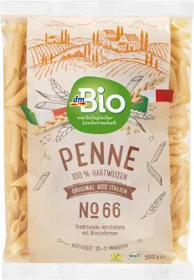 Nudeln, Penne aus Hartweizen, No.66, 500 g