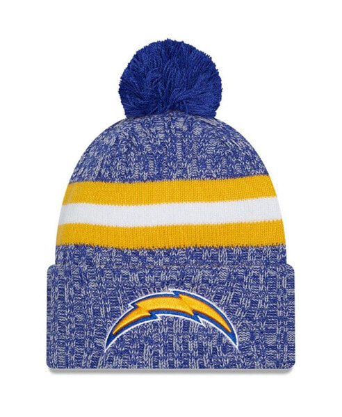 Men's Blue Los Angeles Chargers 2023 Sideline Cuffed Knit Hat With Pom