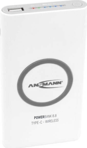 Powerbank Ansmann 8.8 Type C Wireless 8000mAh Biały