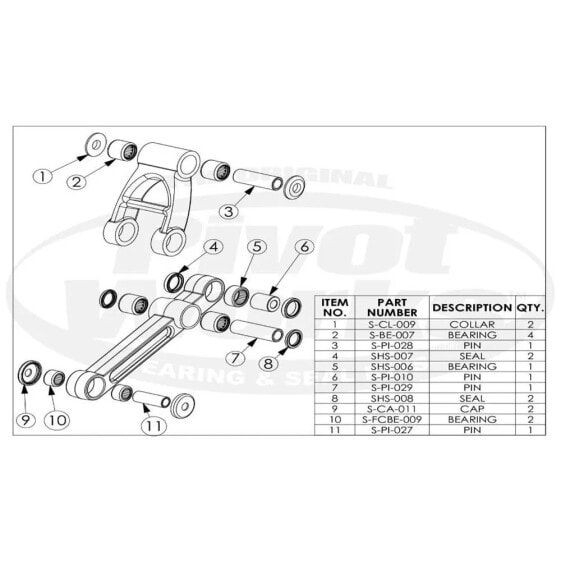 PIVOT WORKS Suzuki RM 85 05-12 Linkage Repair Kit