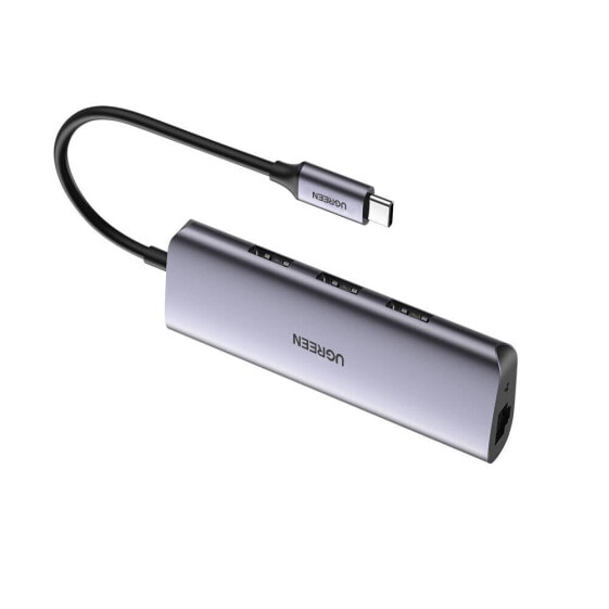 Ugreen 5-in-1 USB-C Hub mit Gigabit Ethernet - Hub - 1 Gbps