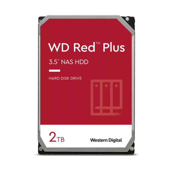 WD Harddisk WD Red Plus 3.5 SATA 2 TB - Hdd - Serial ATA