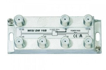 WISI DM 16 B - Cable splitter - 5 - 2400 MHz - Silver - F - 92 mm - 28 mm