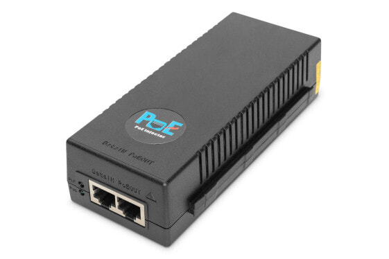 DIGITUS 10 Gigabit Ethernet PoE+ Injector, 802.3at, 30 W