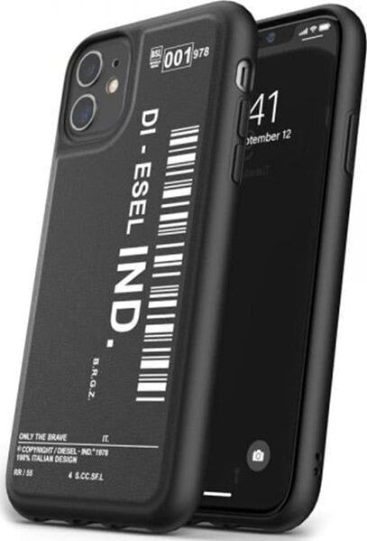 Чехол для смартфона Diesel DIESEL MOULDED CASE CORE BARCODE GRAPHIC IPHONE 12 MINI CZARNO-BIAŁY