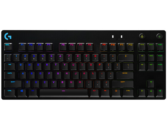 Logitech G G PRO Mechanical Gaming Keyboard - Tenkeyless (80 - 87%) - USB - Mechanical - QWERTZ - RGB LED - Black
