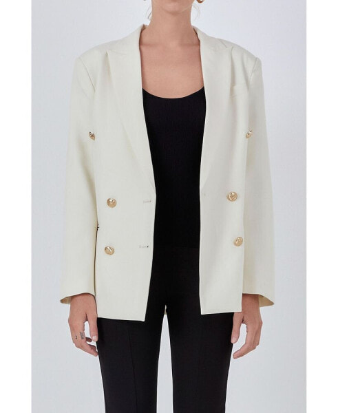 Women's Double Breasted Suit Blazer
