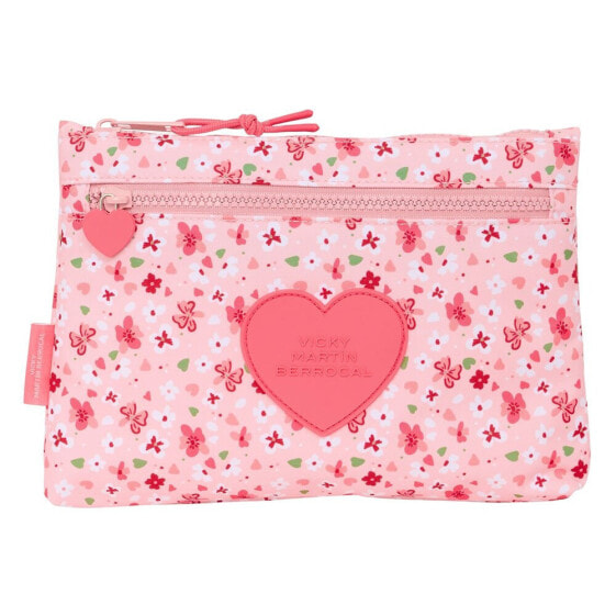 SAFTA Great With 2 Zippers Vmb In Bloom Pencil Case