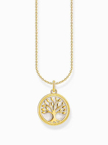 Thomas Sabo KE2220-427-39-L45V Gold-plated necklace w. tree of love pendant