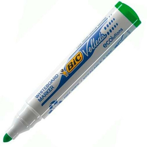 Жидкие маркеры Bic Velleda Ecolutions 1701 Зеленые (12 штук) от BIC