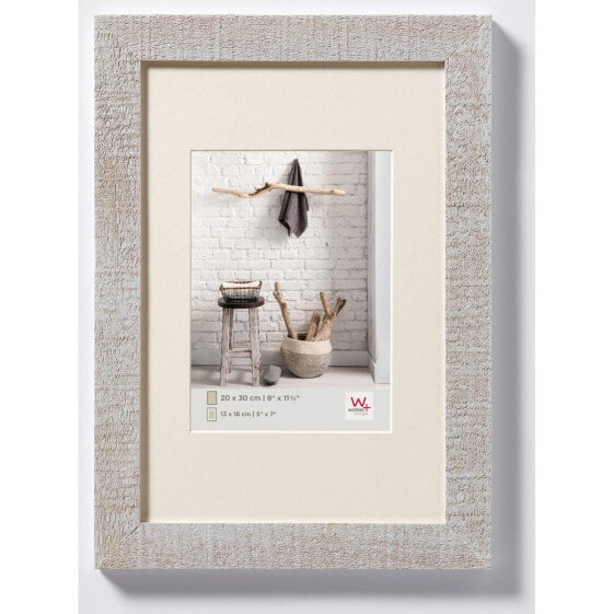 walther design HO040X - Wood - Gray - Single picture frame - 20 x 27 cm - Rectangular - 351 mm