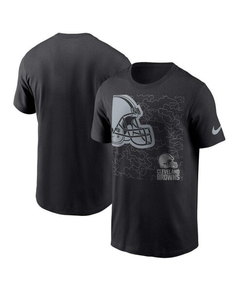 Men's Black Cleveland Browns RFLCTV T-shirt