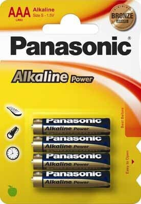 Panasonic LR03APB - Single-use battery - AAA - Alkaline - 1.5 V - 4 pc(s) - Blue,Gold