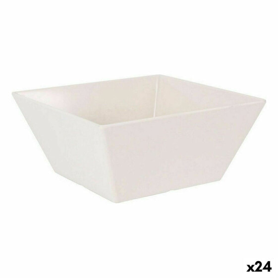 Snack Bowl La Mediterránea Melamin White Shine 18 x 18 x 8 cm (24 Units)