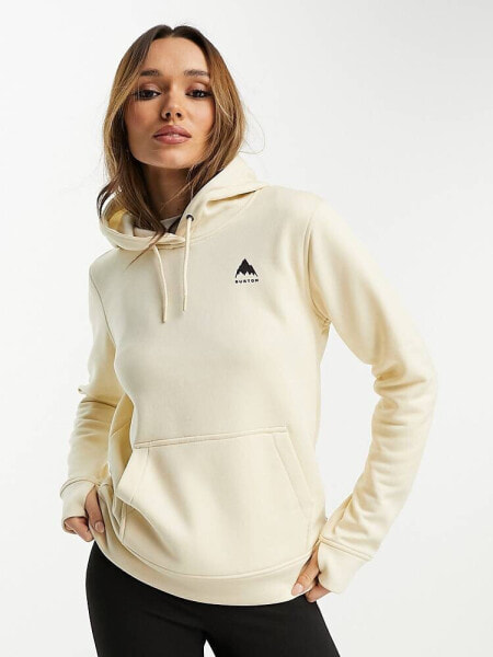 Burton Snowboard Oak pullover hoodie in in cream