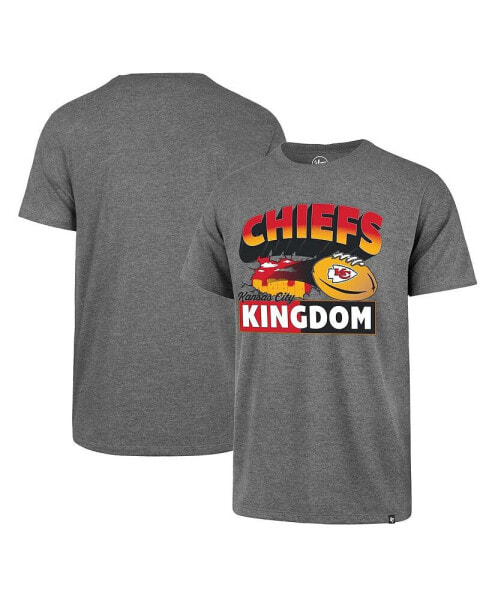 Men's Heather Gray Kansas City Chiefs Chiefs Kingdom Super Rival T-shirt