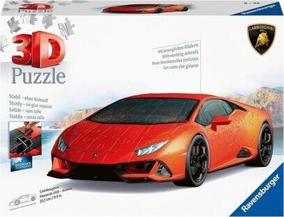 Ravensburger Puzzle 3D Lamborghini Huracan Evo arancio