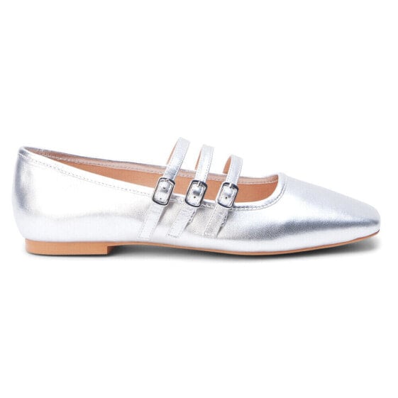 Matisse Nova Metallic Ballet Womens Silver Flats Casual NOVA-042