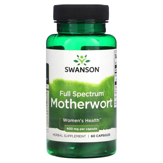 Травяные капсулы Swanson Мать-и-мачеха Full Spectrum, 400 мг, 60 шт.