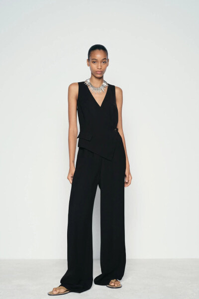 ASYMMETRIC WAISTCOAT JUMPSUIT