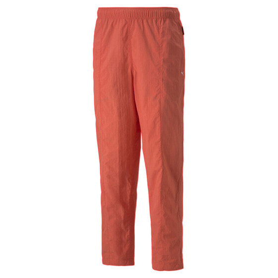 Puma Mmq Stb Lightweight Pants Mens Orange Casual Athletic Bottoms 53579435