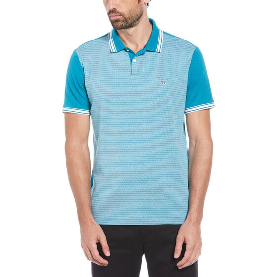 ORIGINAL PENGUIN Int Tipped Jacquard Front short sleeve polo