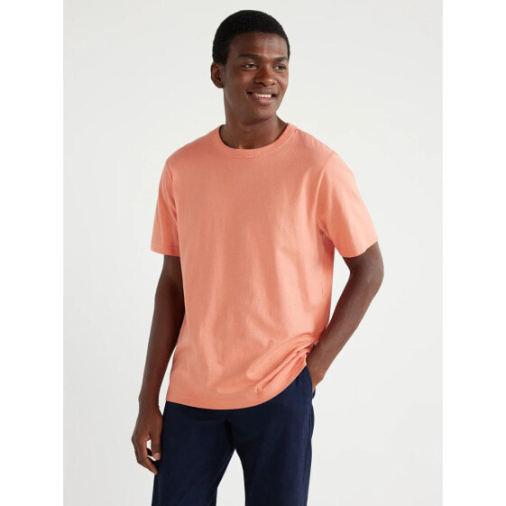 Free Assembly Men’s Everyday Cotton Tee with Orange Short Sleeves Size XXL