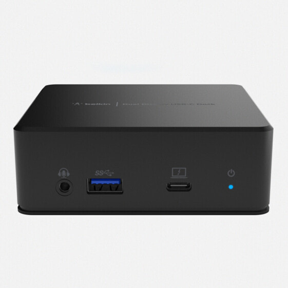 Belkin USB-C Dual Display Docking Station - USB 3.2 Gen 1 (3.1 Gen 1) Type-C - 85 W - Black - 3.5mm - HDMI - RJ-45 - USB 3.2 Gen 1 (3.1 Gen 1) Type-A - USB 3.2 Gen 1 (3.1 Gen 1) Type-C - Power - 135 W