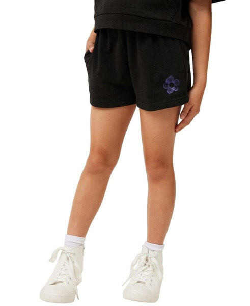 Little Girls Bronte Fleece Drawstring Shorts