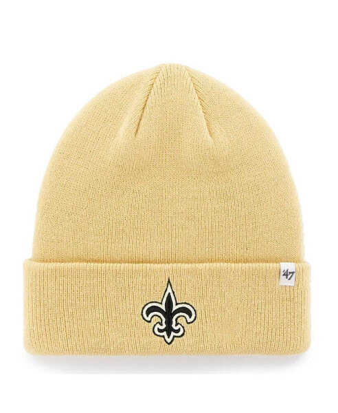 Men's '47 Gold New Orleans Saints Secondary Basic Cuffed Knit Hat