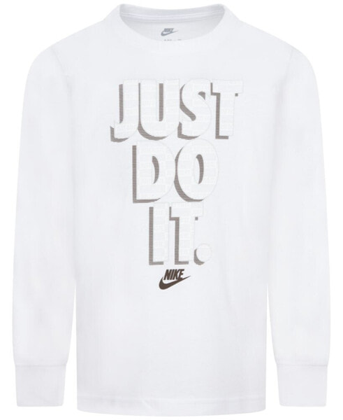 Little Boys Long-Sleeve Just Do It Graphic T-Shirt