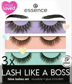 Künstliche Wimpern My Most Loved Lashes (3 Paar), 6 St