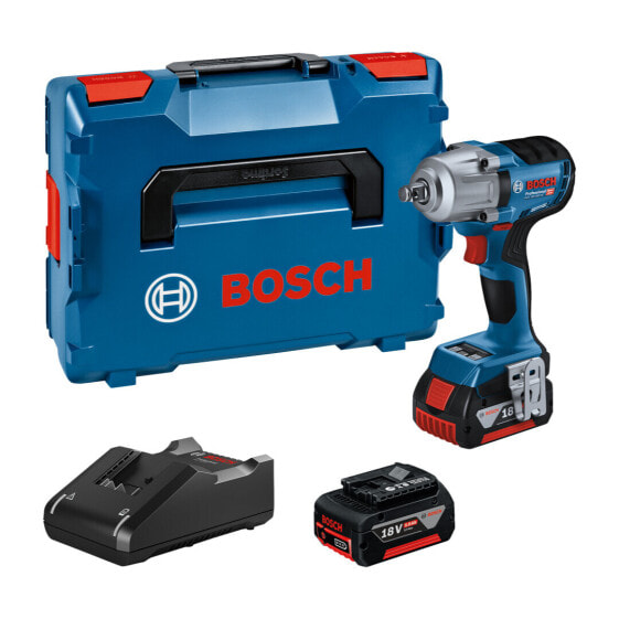 Bosch Akku-Drehschlagschrauber GDS 18V-450 HC, 2x 5,0 Ah + Ladegerät in L-BOXX