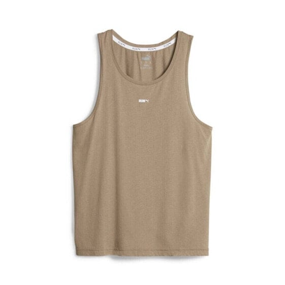 Puma M Run Scoop Neck Athletic Tank Top Mens Beige Casual Athletic 52438382