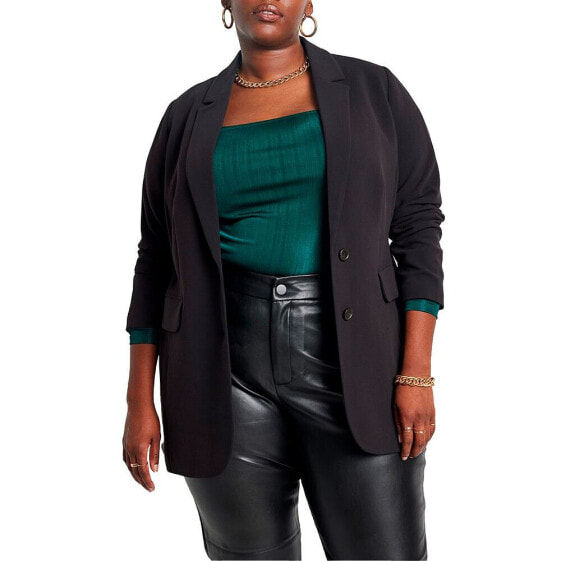 Plus Size The 365 Suit Long Tailored Blazer