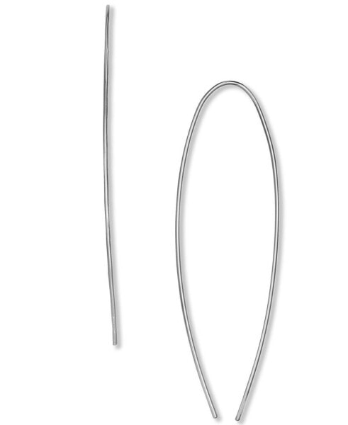 Polished Wire Threader Earrings in Sterling Silver, Created for Macy's