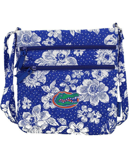 Сумка через плечо Vera Bradley Florida Gators Rain Garden Triple-Zip Hipster