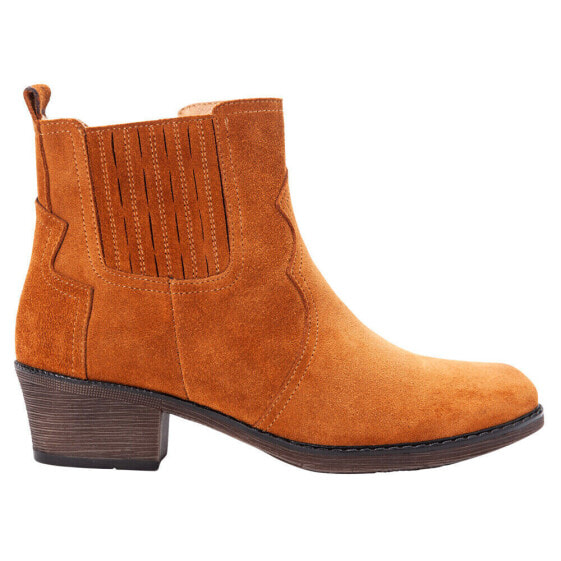 Сапоги женские Propet Reese Round Toe Cowboy Booties в оранжевом цвете