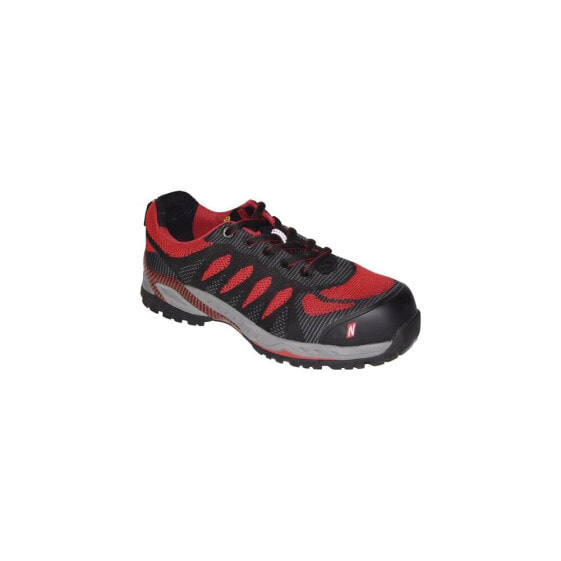 Nitras Sicherheitsschuh PRO STEP Größe 41 schwarz/rot S1P SRC ESD EN ISO 20345, EN 61340-4-3 Textil