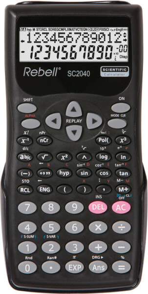 Rebell SC2040 - Pocket - Scientific - 12 digits - 2 lines - Battery - Black