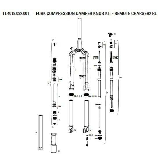 Комплект кнопок сжатия RockShox для зарядного устройства Charger2 RL RS/1 A1 Plus Compressor