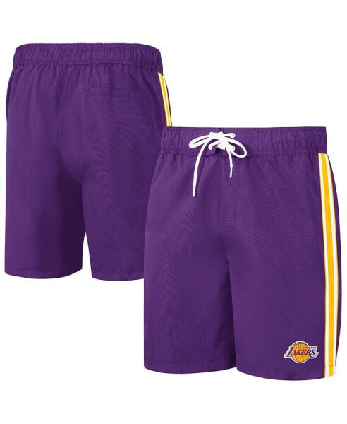 Men's Purple, Gold Los Angeles Lakers Sand Beach Volley Swim Shorts