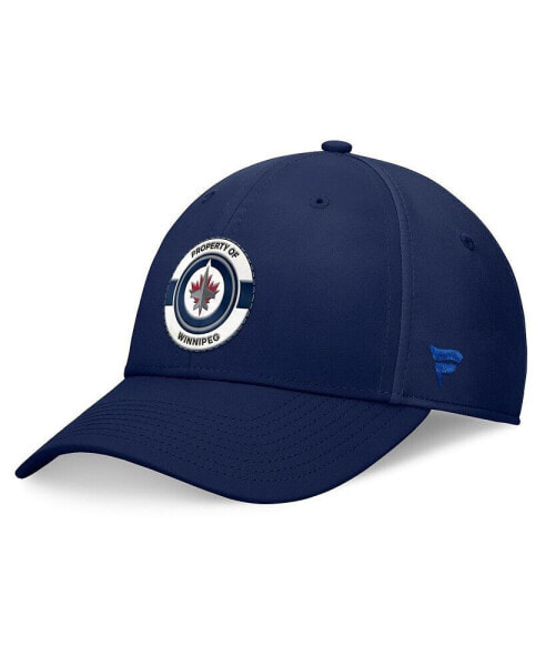 Men's Navy Winnipeg Jets Authentic Pro Training Camp Flex Hat