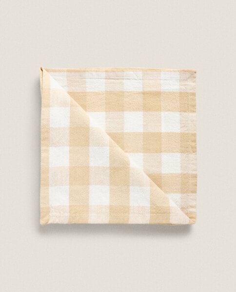 Check cotton napkins (pack of 2)