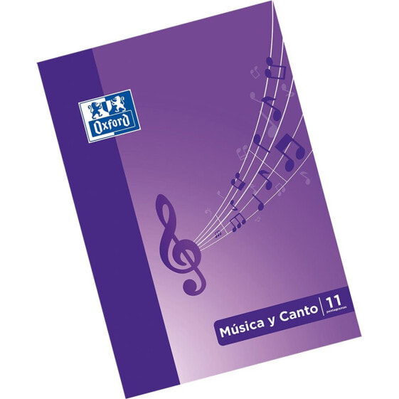 OXFORD HAMELIN Music Notebook And A4 Stapled Singing With 12 Sheets With 8 Line Spot And 12 Sheets With 5X5 Grid For Letters